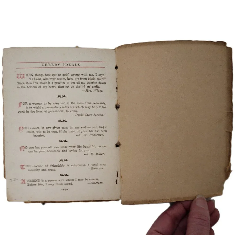 Cherry Ideals 1912 Chapbook Binding Trade Paperback by Everett Thornton Brown